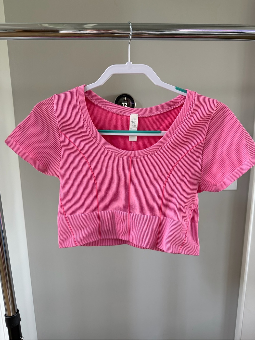 Aerie Offline Cropped Ribbed Workout Top